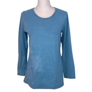 RISTOMATTI RATIA XL Womens top Cut up torn blue